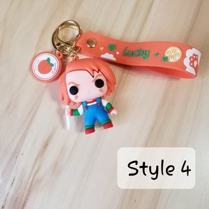 Anime Characters Big Fashion 3D Cartoon Keychains 6 Styles To Choose From